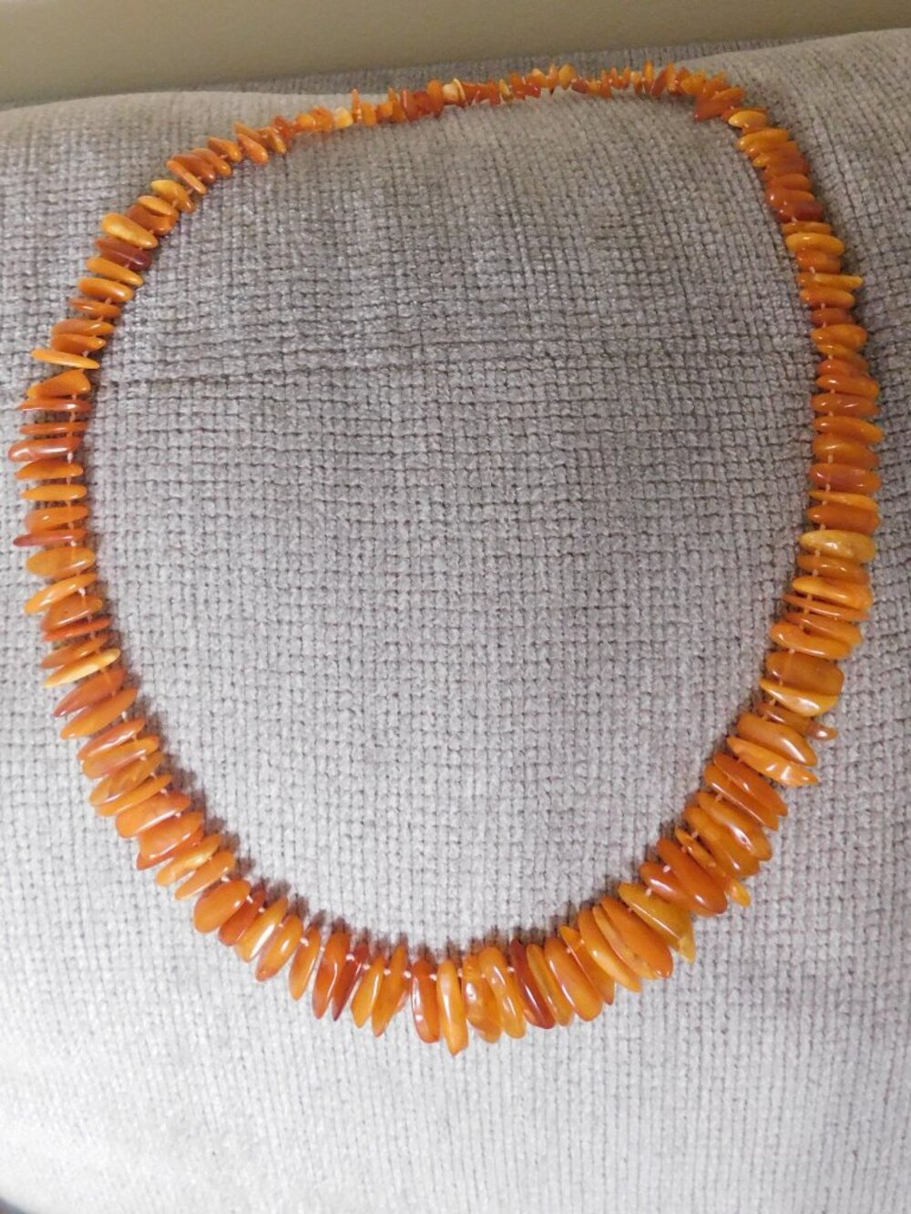 Genuine Baltic Amber graduated beads necklace 24"